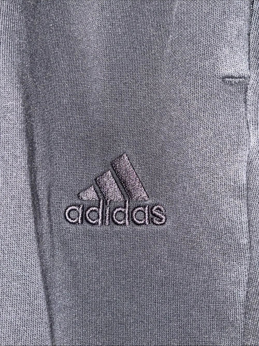 adidas Black Men’s Small Tall Slim Joggers with Triple-Stripe Detail